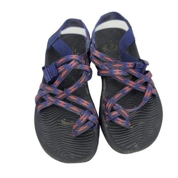 Chaco Women's Strappy Hiking Outdoors ZVolv X2 Sandals In Volcanic Blue Size 7 - Picture 6 of 6